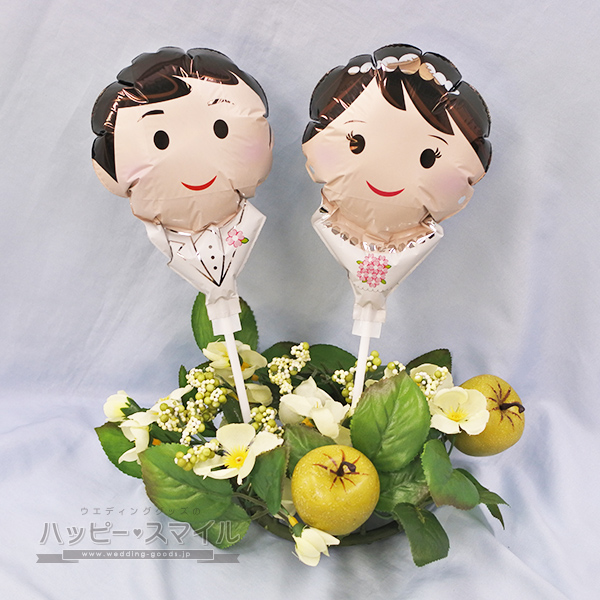 ▲アップライトバルーン【新婦ドレス】使用イメージ