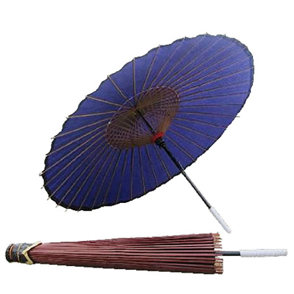 蛇の目傘 無地:青