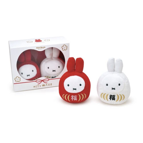 ウェディングドール「miffy福だるま 紅白セット」